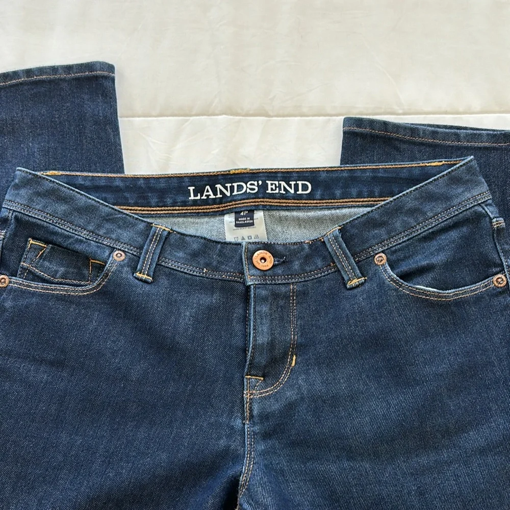 Lands’ End Dark Wash Jeans - Picture 2 of 6